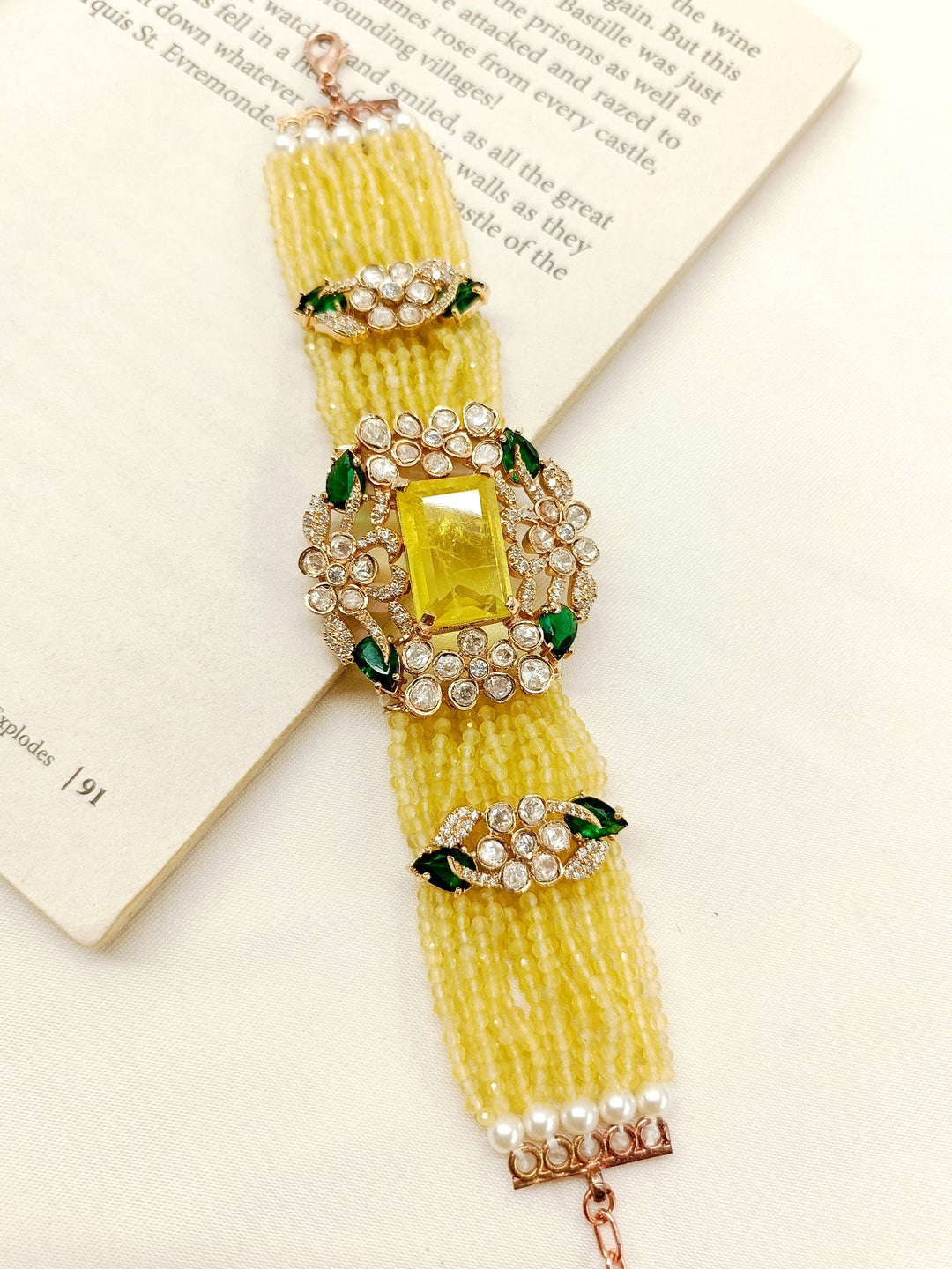 Chitraksha Yellow Boutique Bracelet