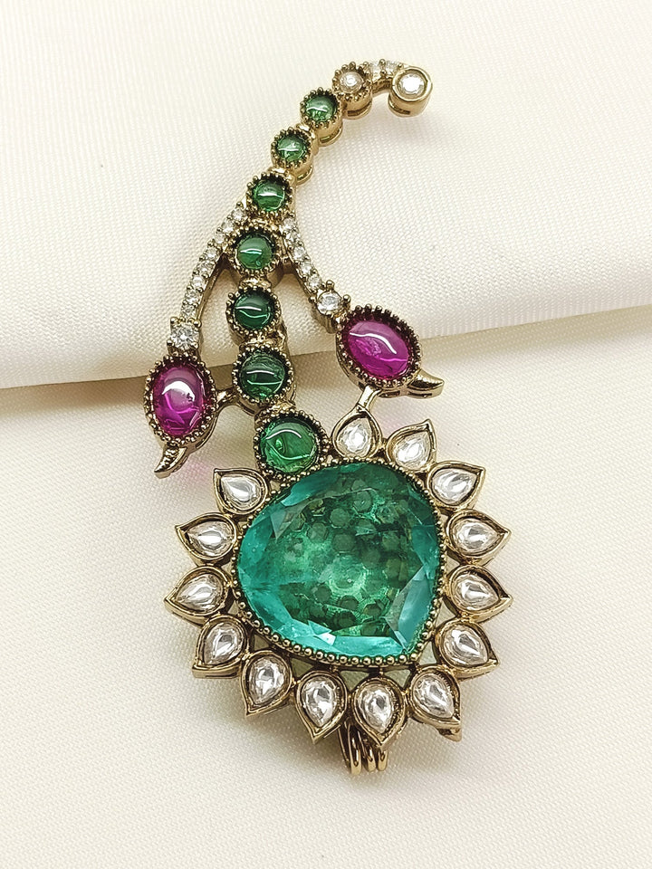 Umang Green Men's Brooch