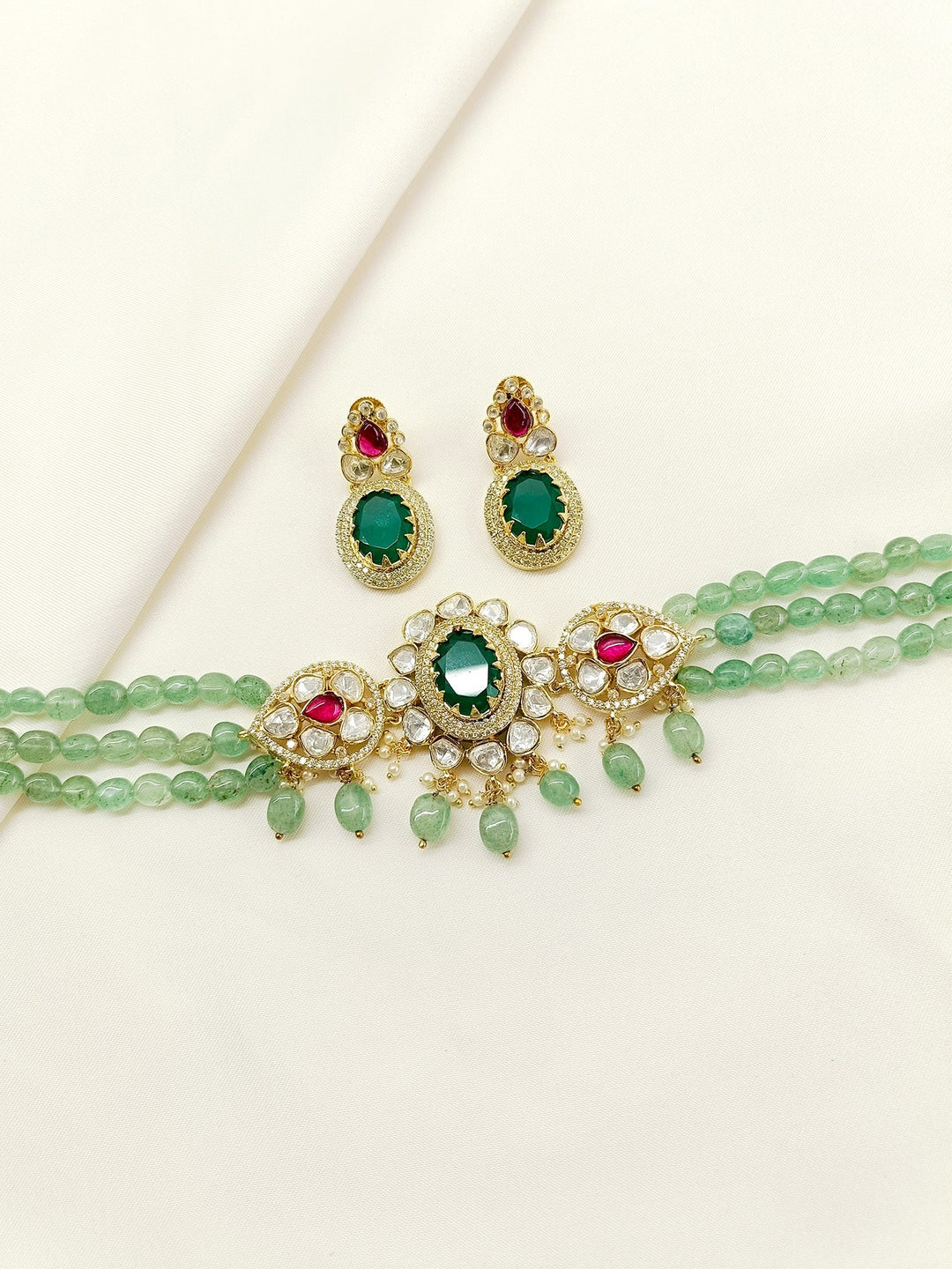 Mrinali R&G Kundan Choker Set
