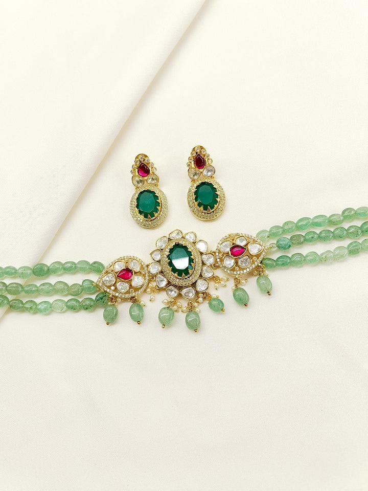 Mrinali R&G Kundan Choker Set