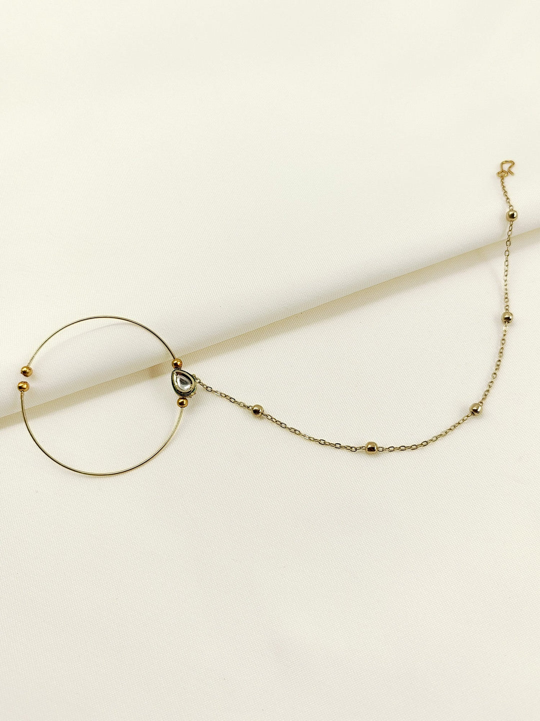 Arisha Copper Kundan Nath