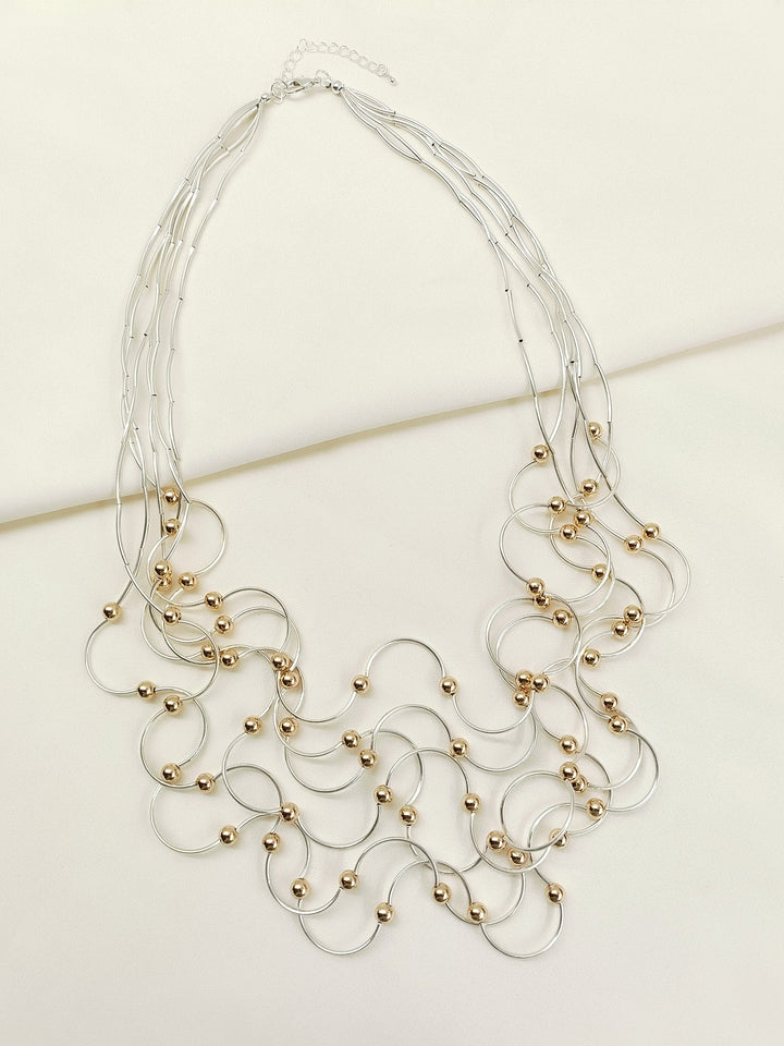 Maisie Golden N Silver Western Neckpiece