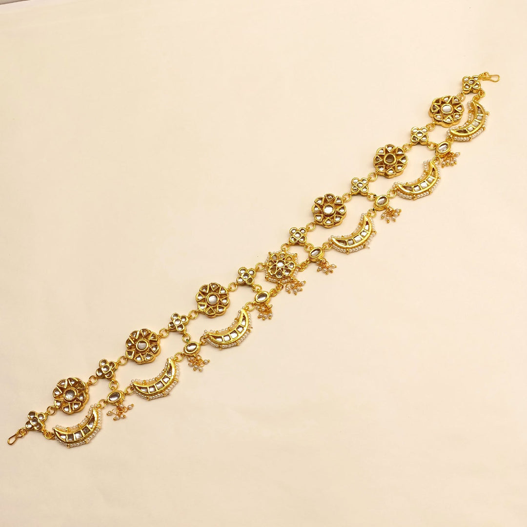 Sohaa Gold Plated Kundan Sheeshpatti