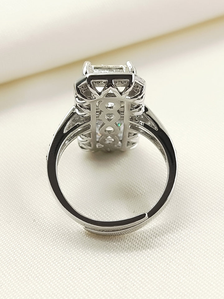 Sharvari White American Diamond Finger Ring