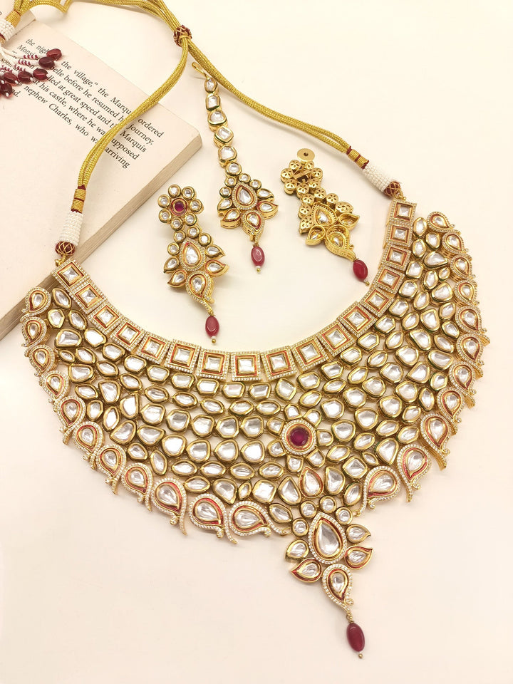 Sobita Ruby Kundan Necklace Set