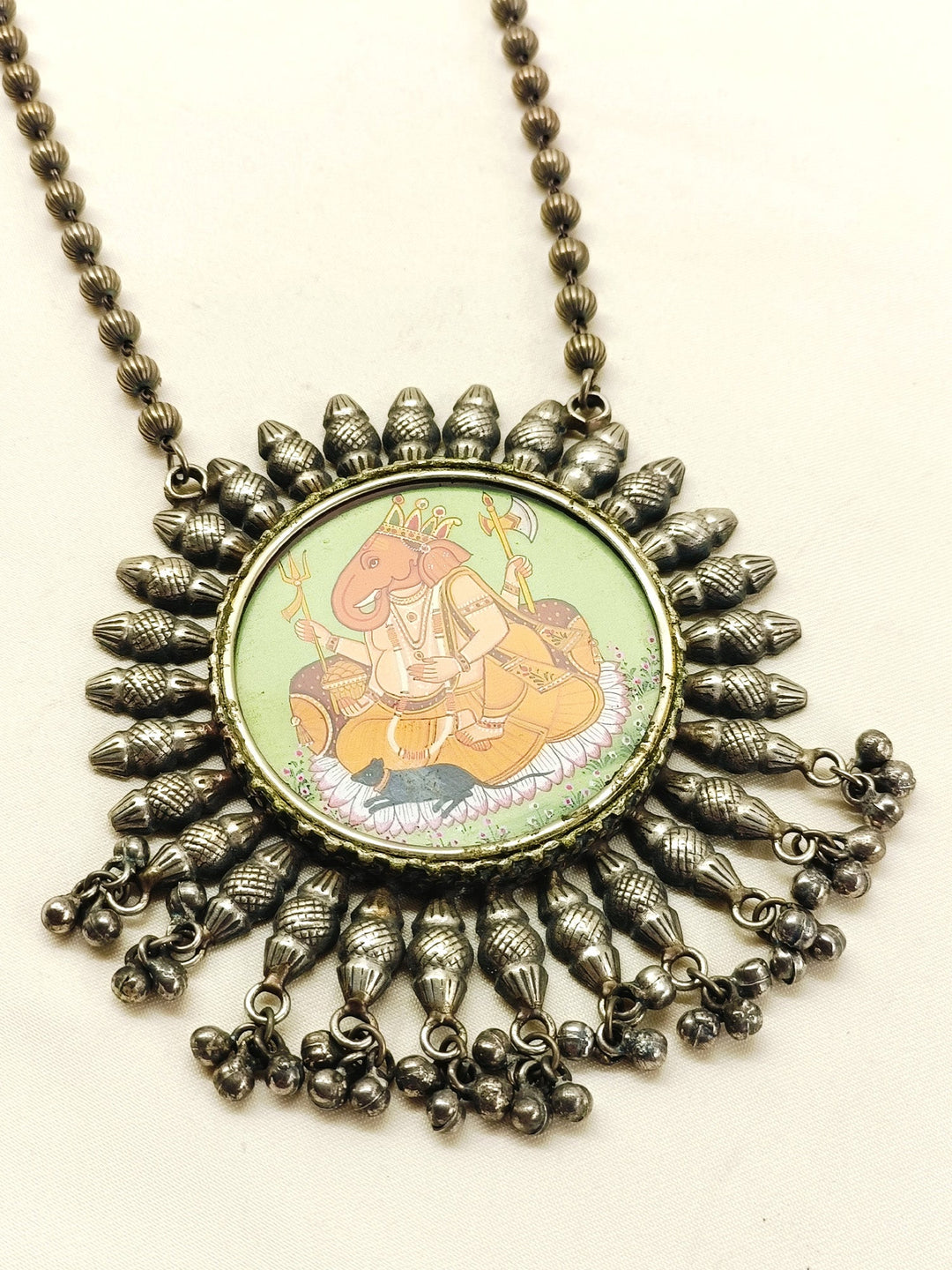 Trivia Multi Colour Oxidized Neckpiece