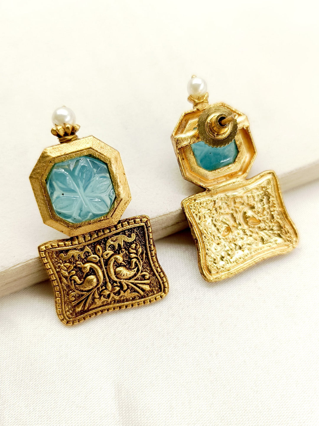 Riya Sky Blue Boutique Earrings