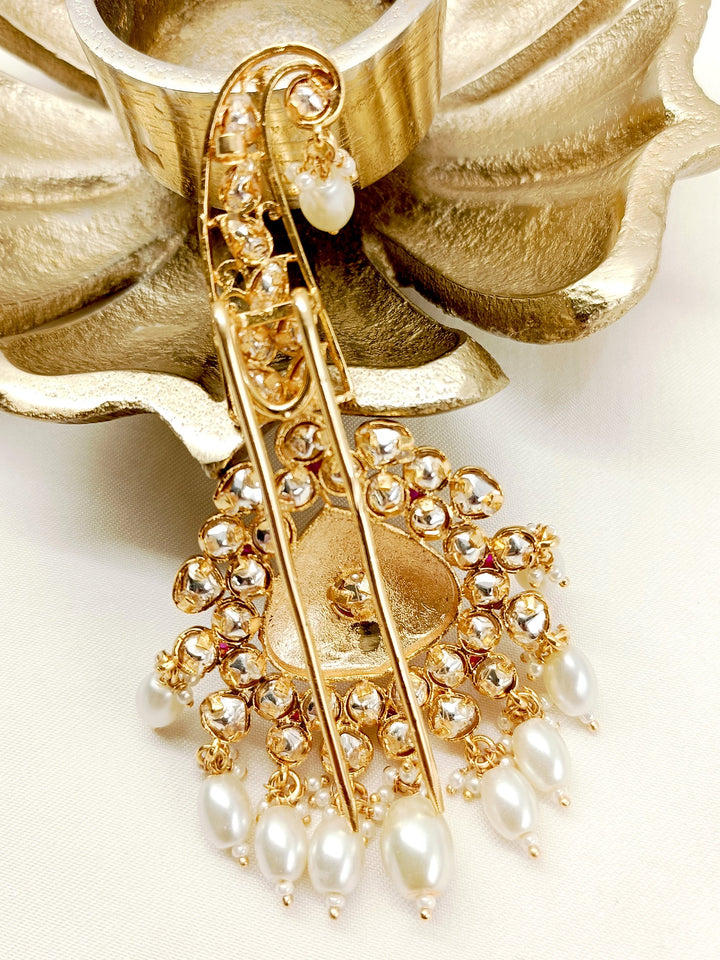 Shivay Red Kundan Dulha Kalgi