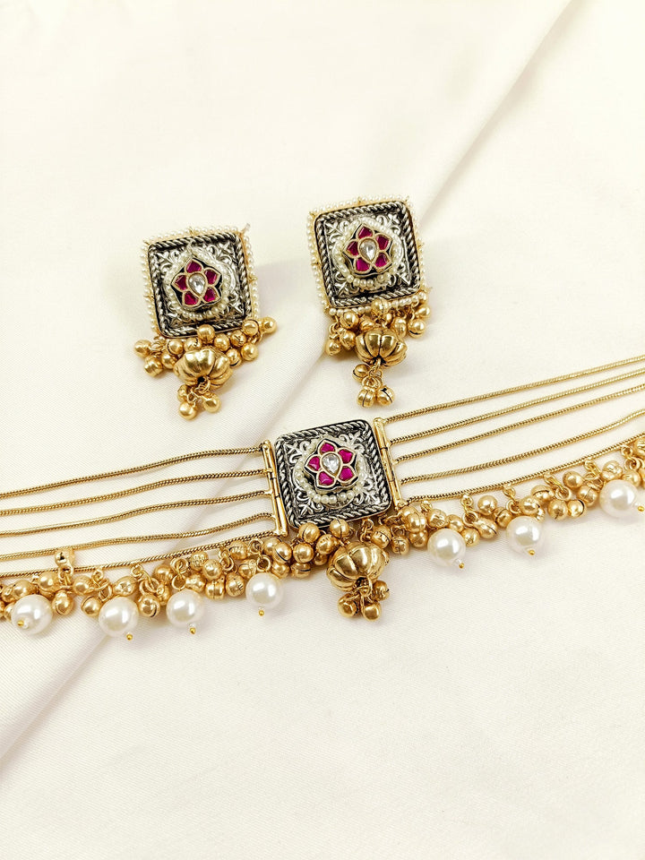 Ashnoor Ruby Boutique Choker Set