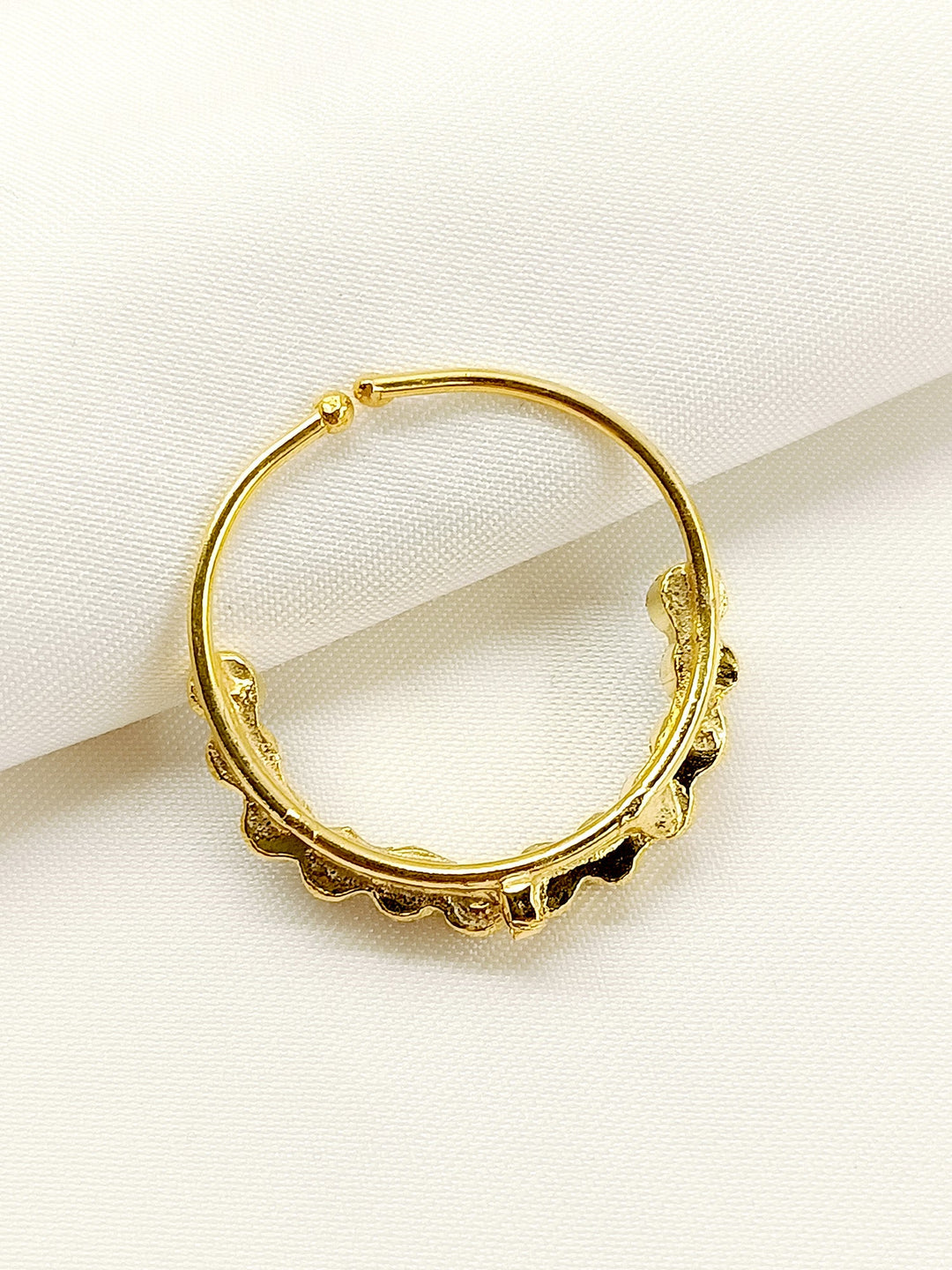 Zayda Green Kundan Nose Ring