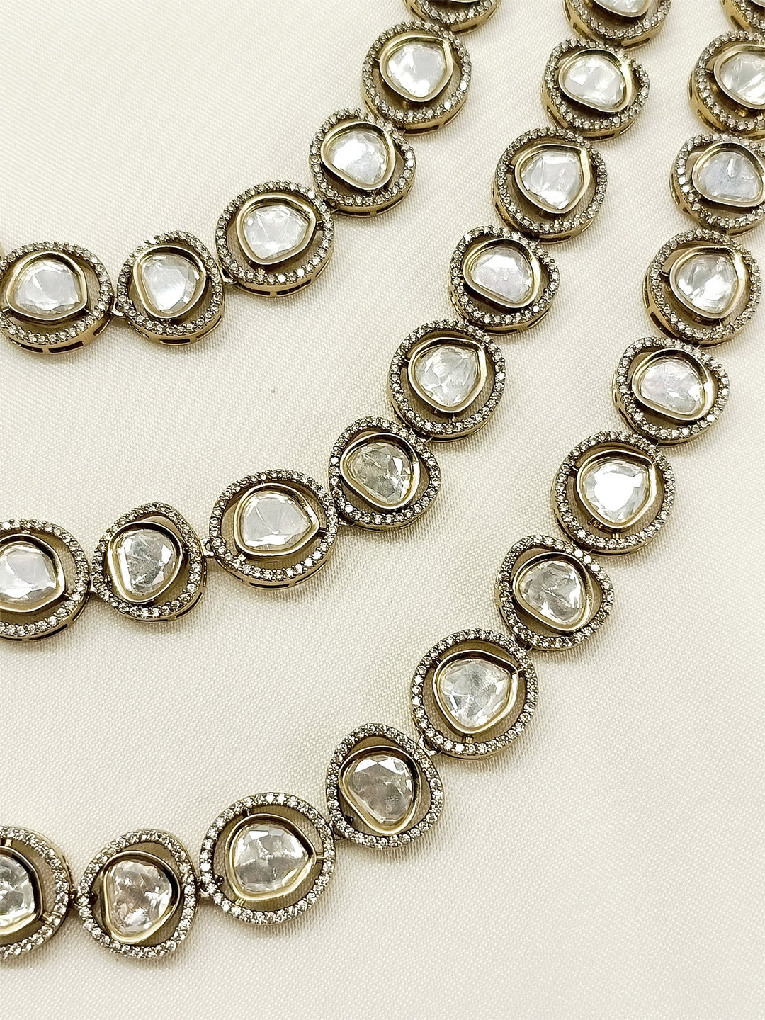 Priyansh White Groom Kundan Neckpiece