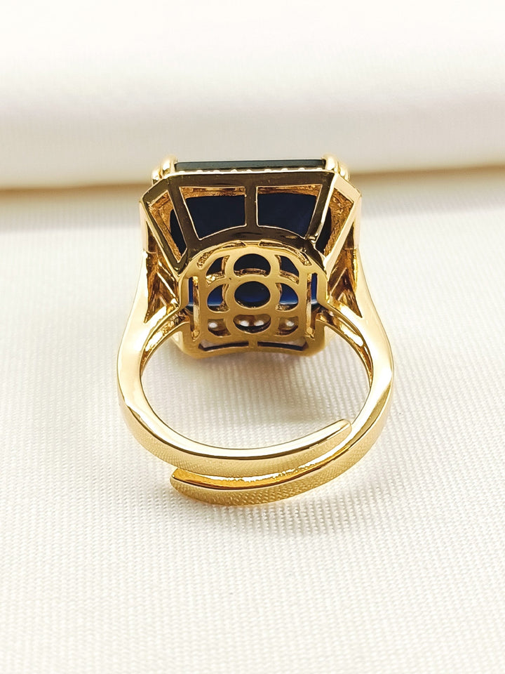 Zienna Blue American Diamond Finger Ring