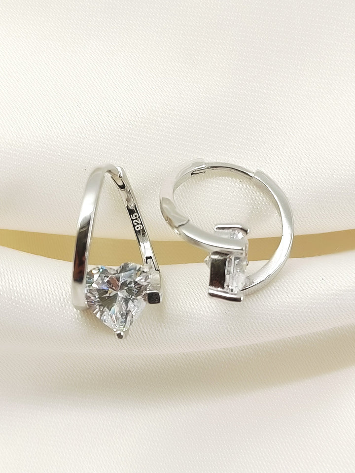 Sanjana White 92.5 Silver American Diamond Bali