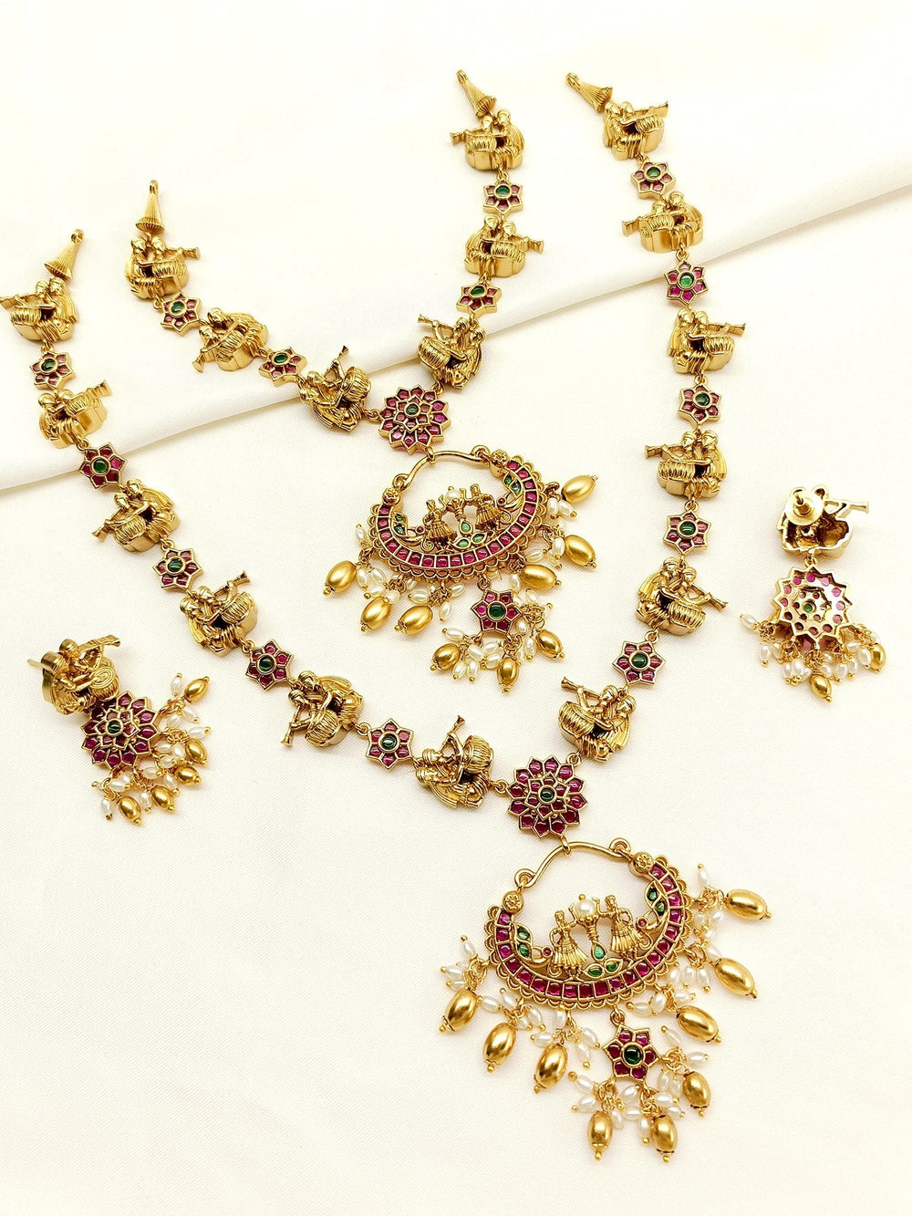 Preksha Semi Bridal Set In Antique.