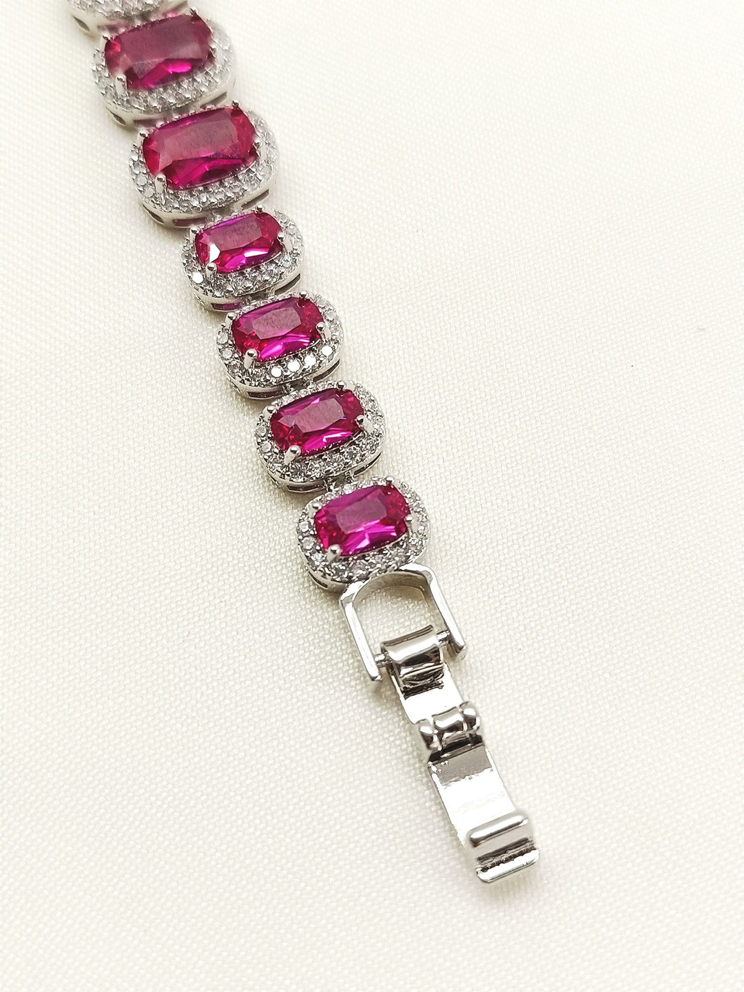 Addison Ruby American Diamond Bracelet