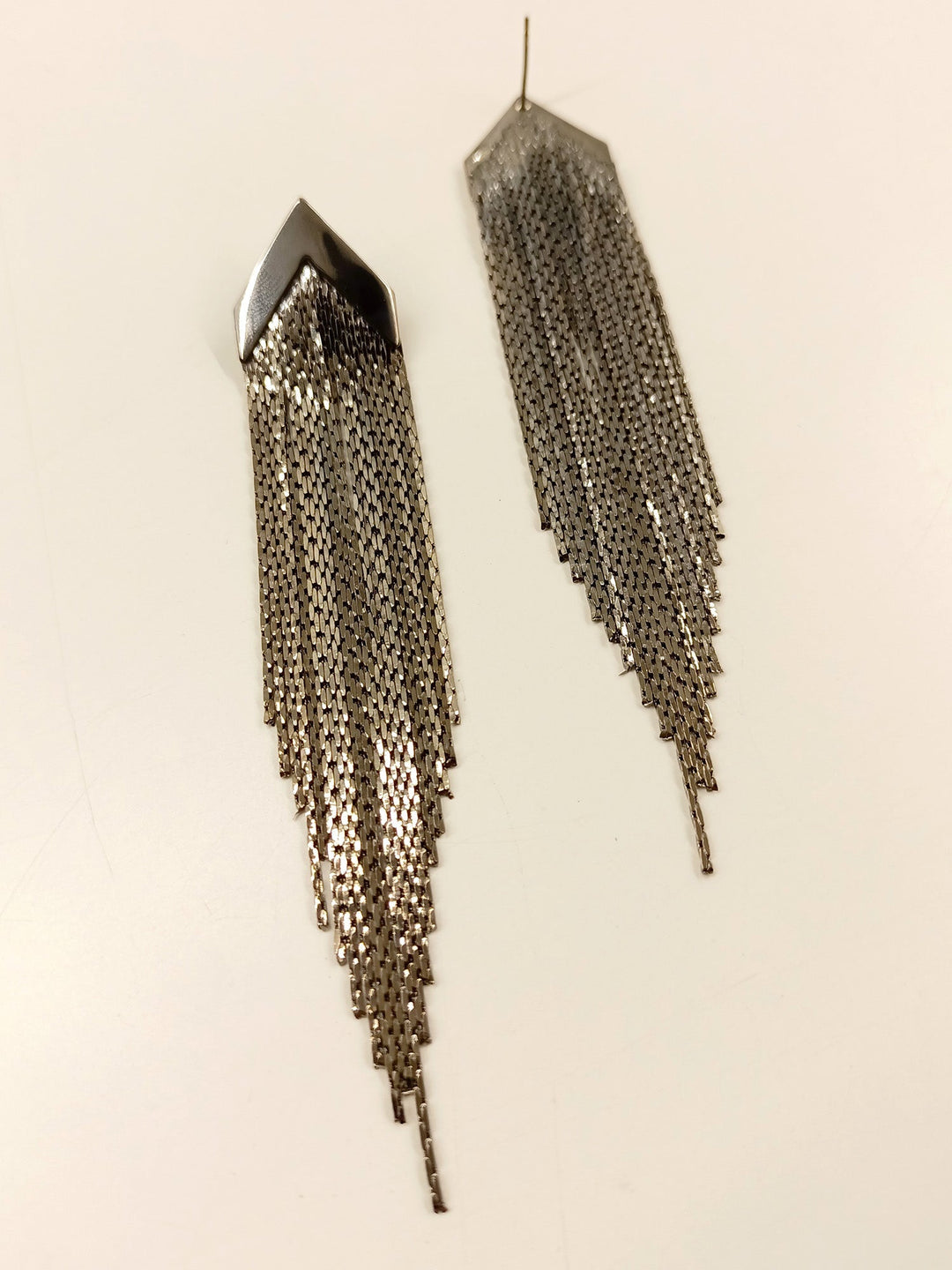 Deenah Black Long Western Earrings