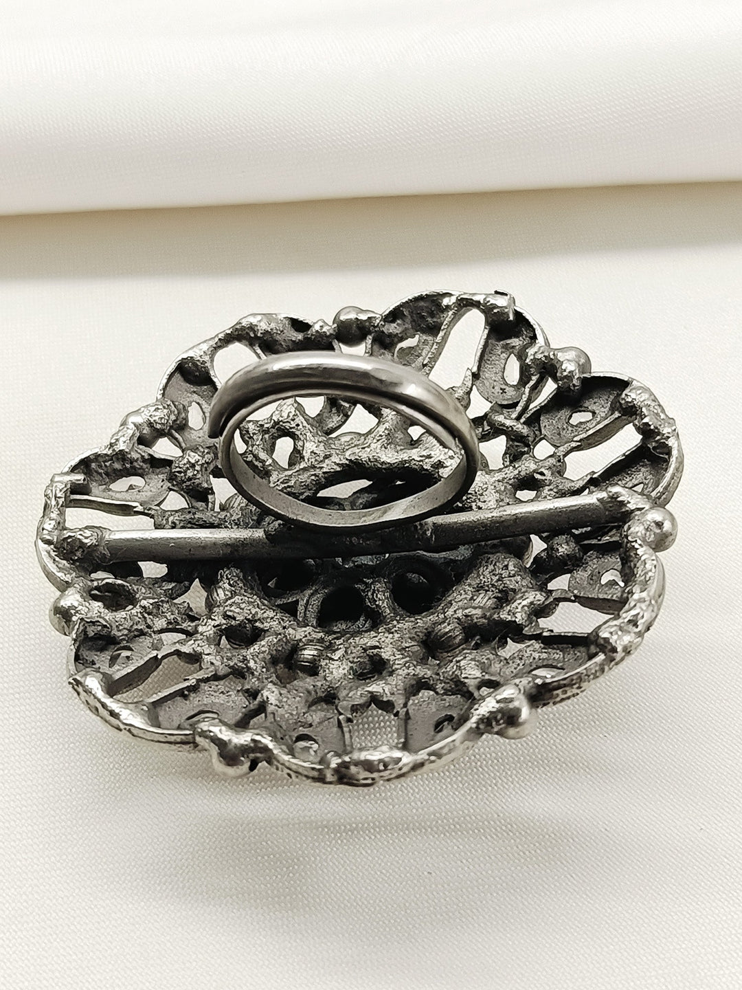 Xena Grey Oxidized Finger Ring