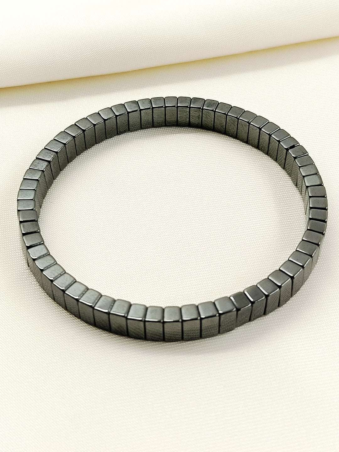 Mivan Black Cube Hematite Men&
