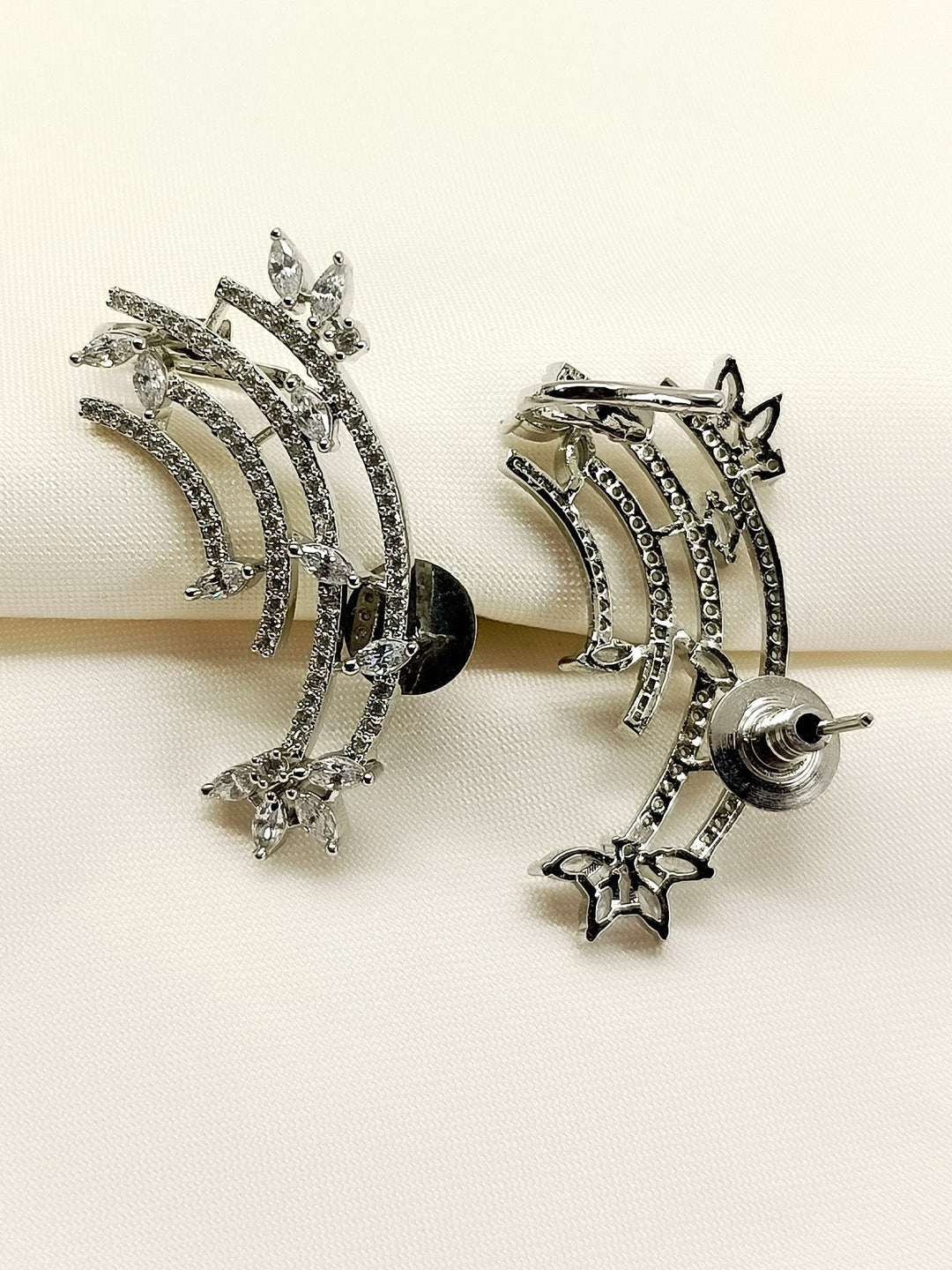 Zaina White American Diamond Earring