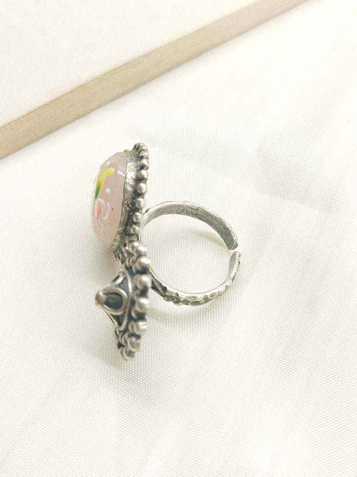 Darshika Multi Colour Oxidized Finger Ring