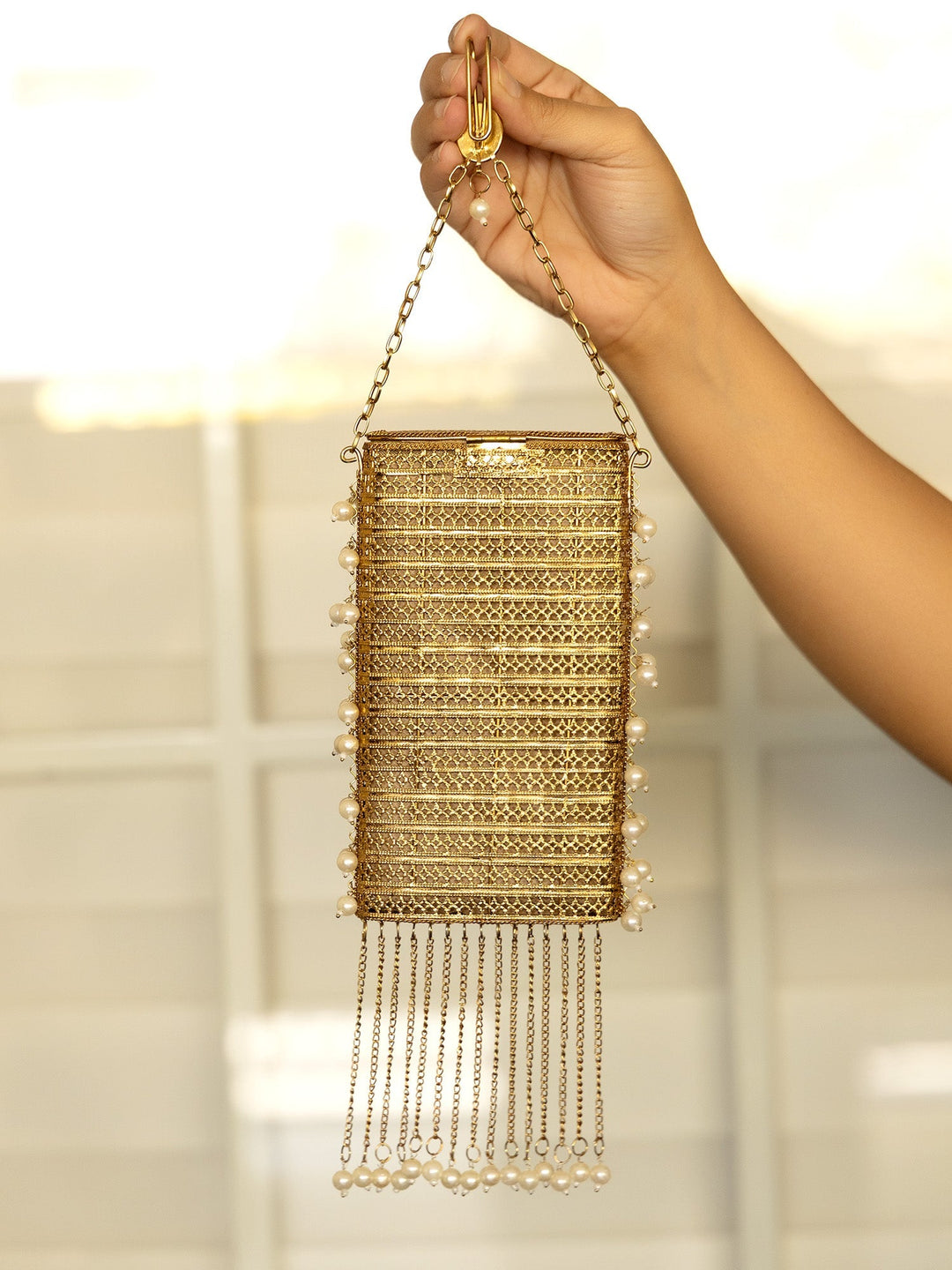 Imani Golden Mobile Pouch
