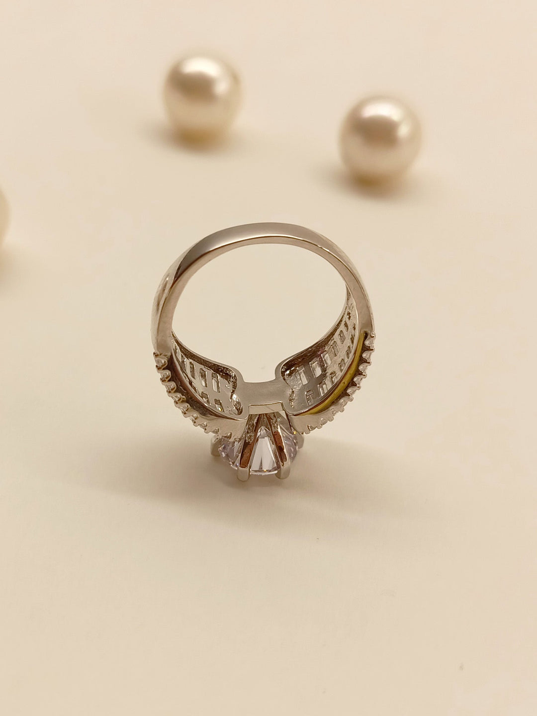 Uzma American Diamond Finger Ring