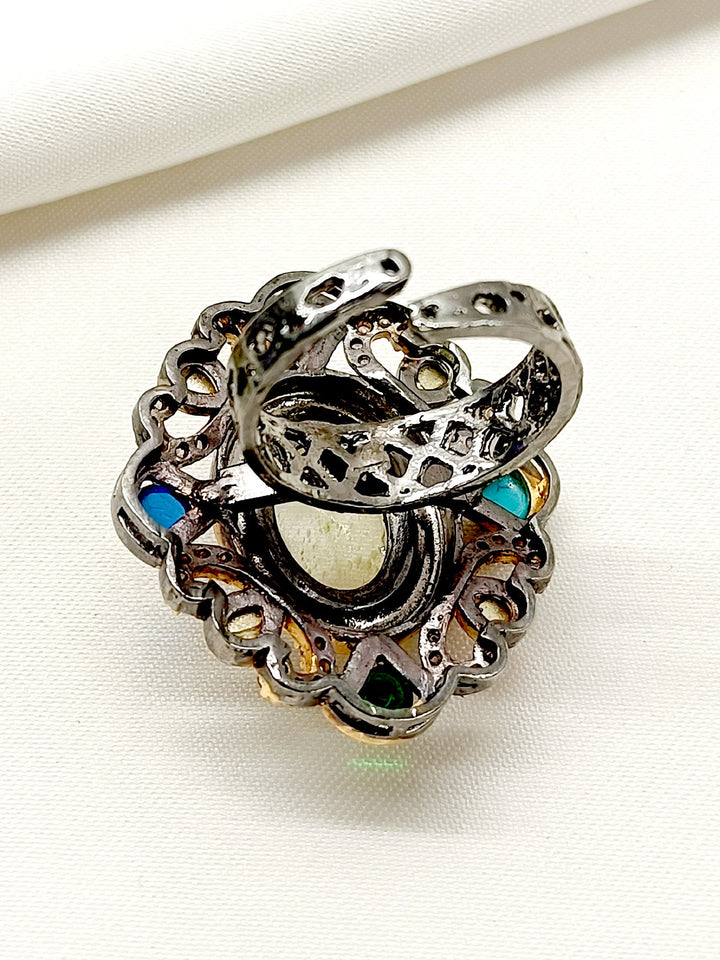 Shahida Multi Colour Boutique Finger Ring