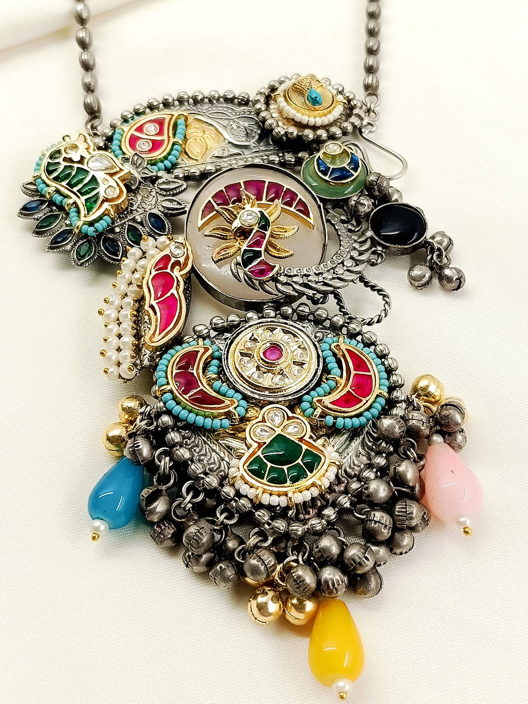 Saanvi Multi Colour Oxidized Neckpiece