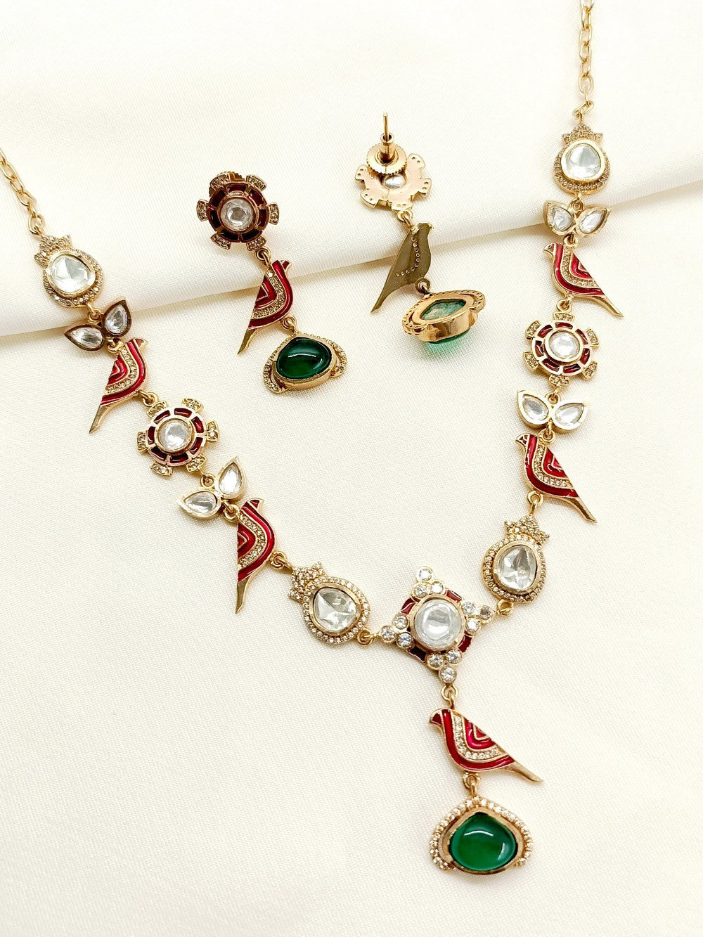 Sana R & G Kundan Set