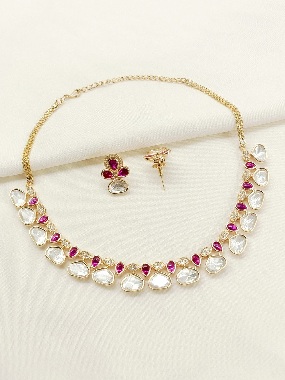 Avika Ruby Kundan Necklace Set