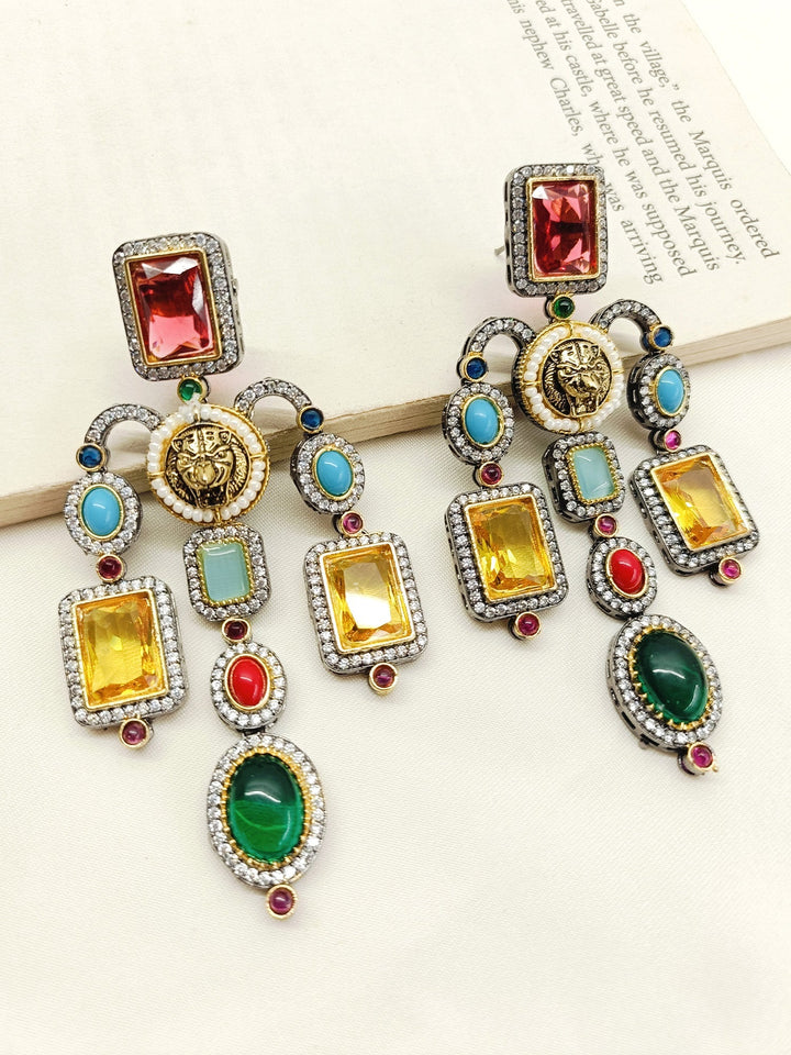 Gomti Multi Colour Victorian Earrings