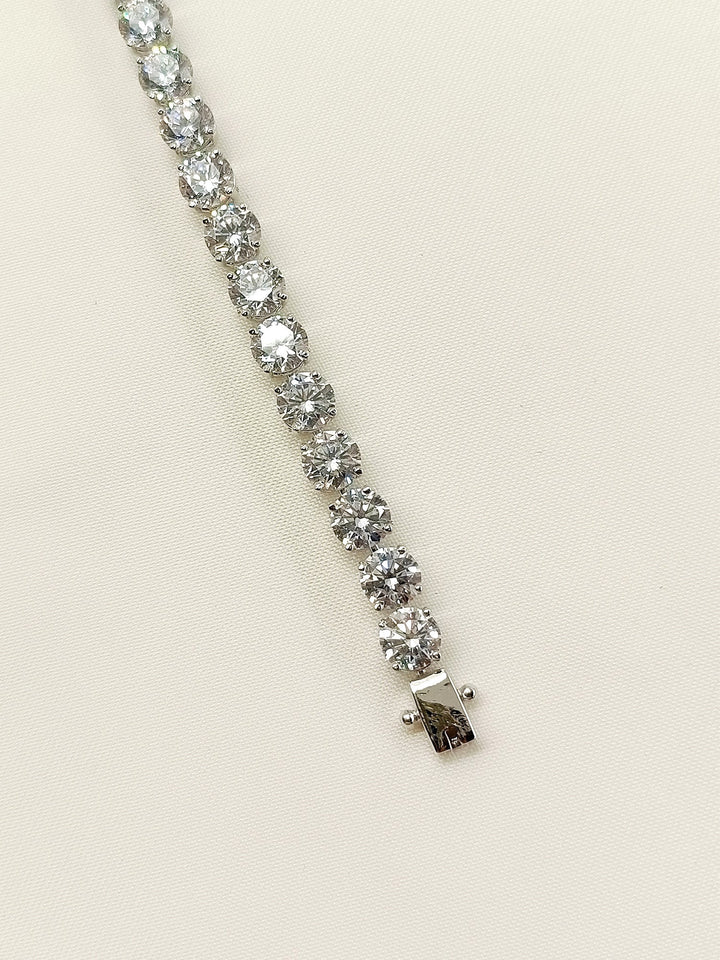 Lalita 92.5 Silver Swarovski Stone Bracelet