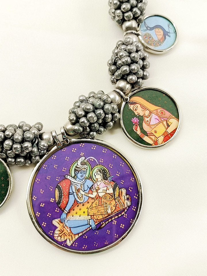 Anelle Multi Colour Oxidized Neckpiece