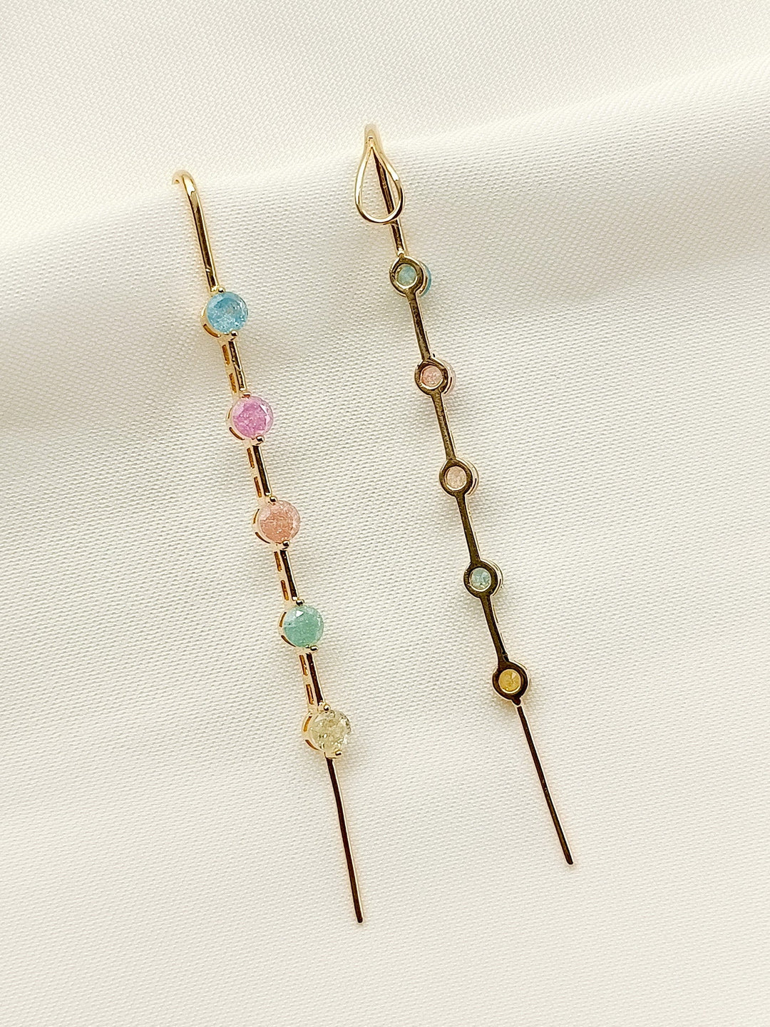 Adara Multi Colour American Diamond Earcuff