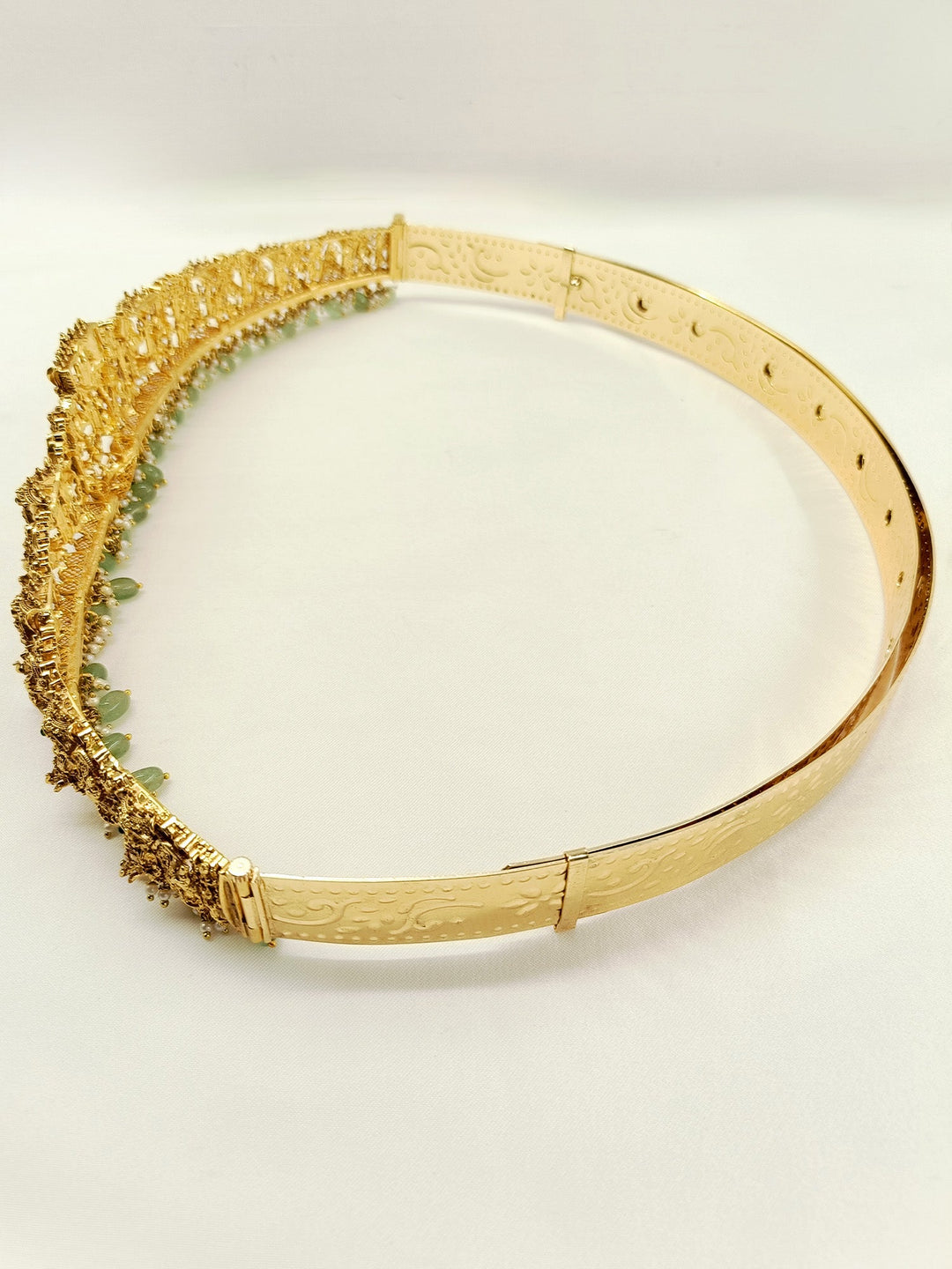 Mrigna R&G Antique Lakshmi Temple Waist Belt / Kamabandh