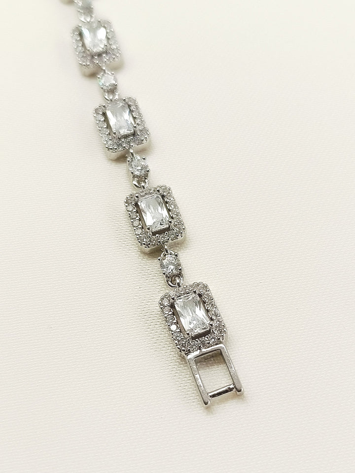 Himanshi White American Diamond Bracelet