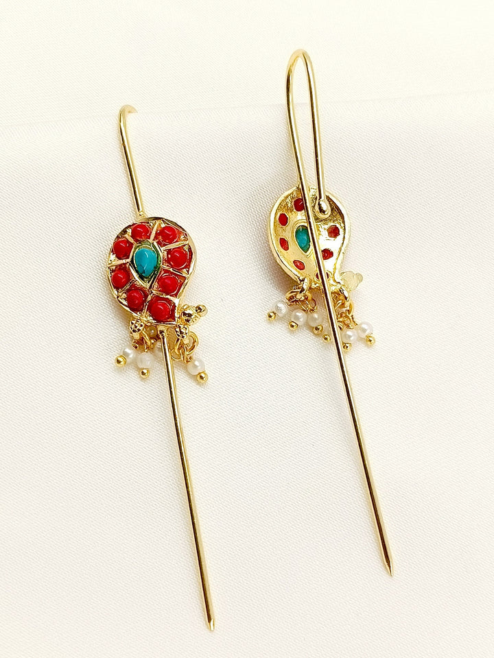 Mariam F & R Gold Plated Kundan Ear Cuff [ Price is for Pair ]