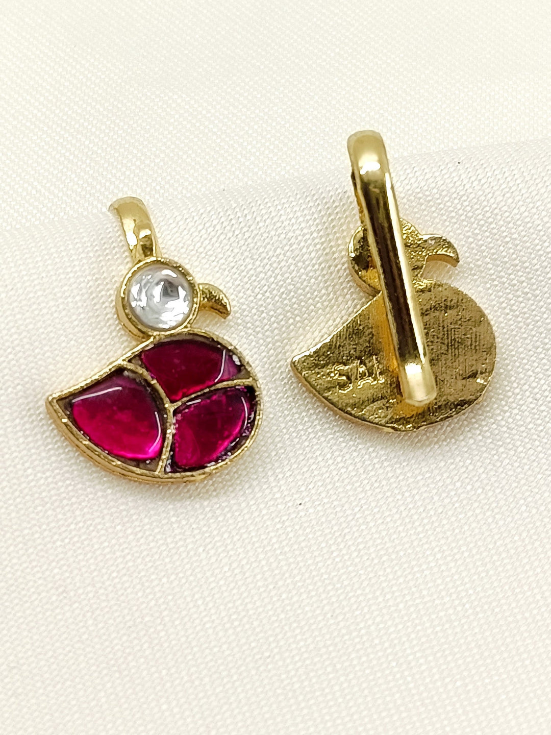 Shivaya Ruby Gold Plated Kundan Ear Cuff  [ Price is for Pair ]