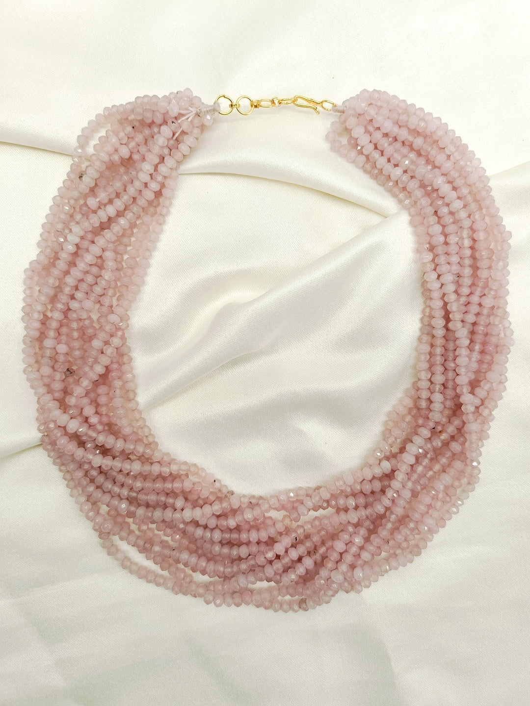 Jisha Baby Pink Beads Neckpiece