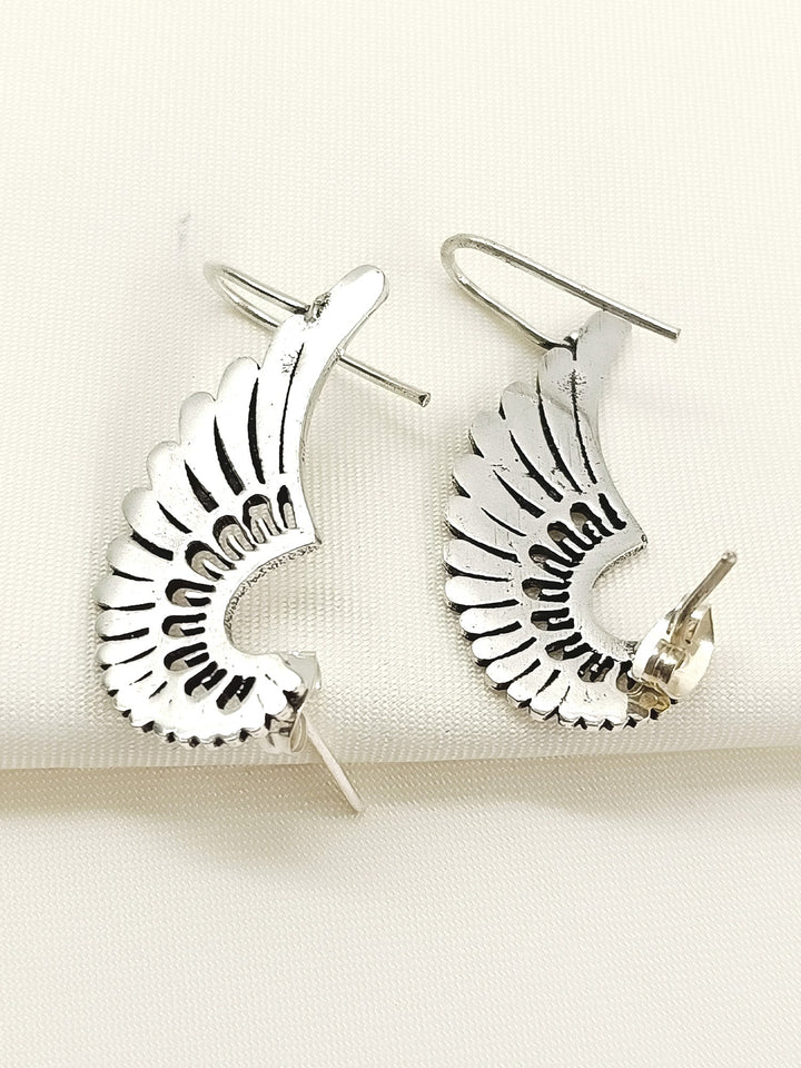 Shea Men’s Silver Angel Wing Earring