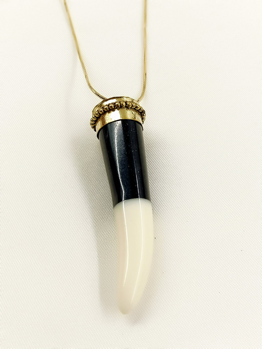 Vehaan Golden Bone Men's Neckpiece - Antique Gold