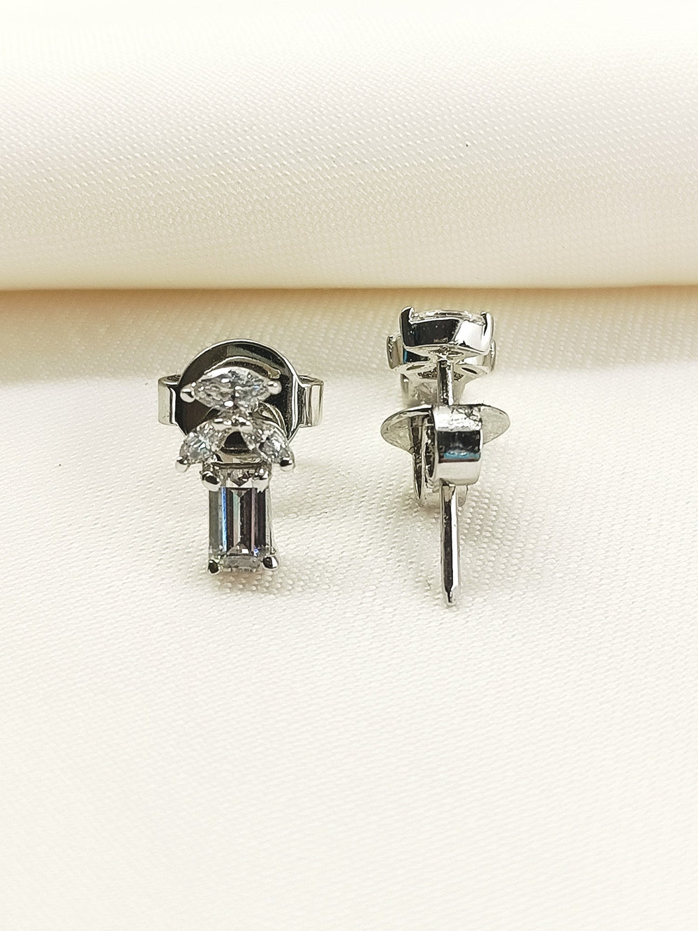 Naksha 92.5 Silver Swarovski Stone Tops