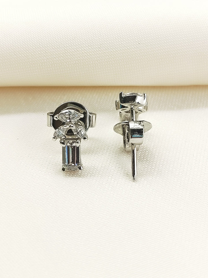 Naksha 92.5 Silver Swarovski Stone Tops