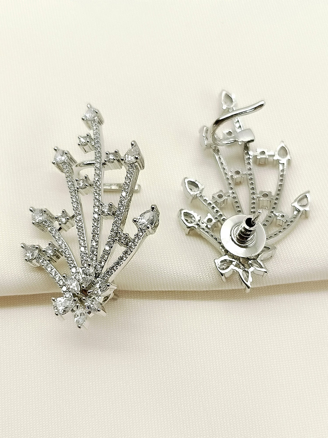 Sabrina White American Diamond Earring