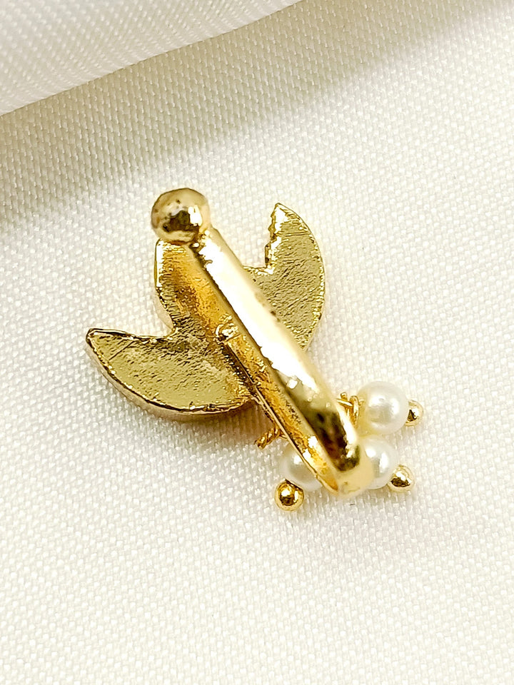 Taniya White Kundan Nath