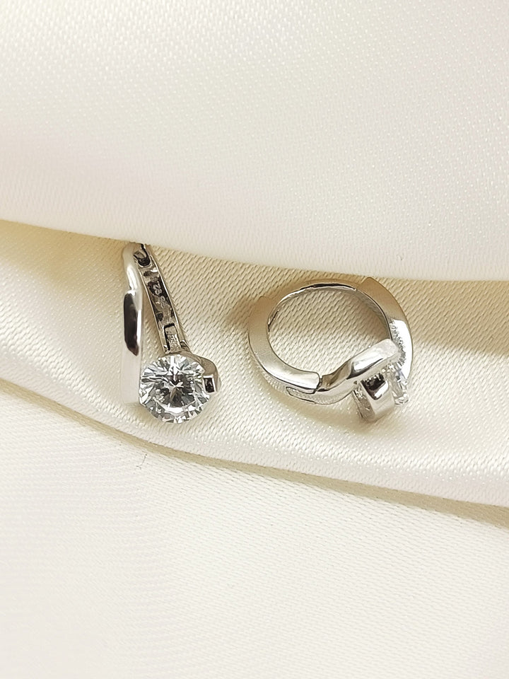 Natwya White 92.5 Silver American Diamond Bali