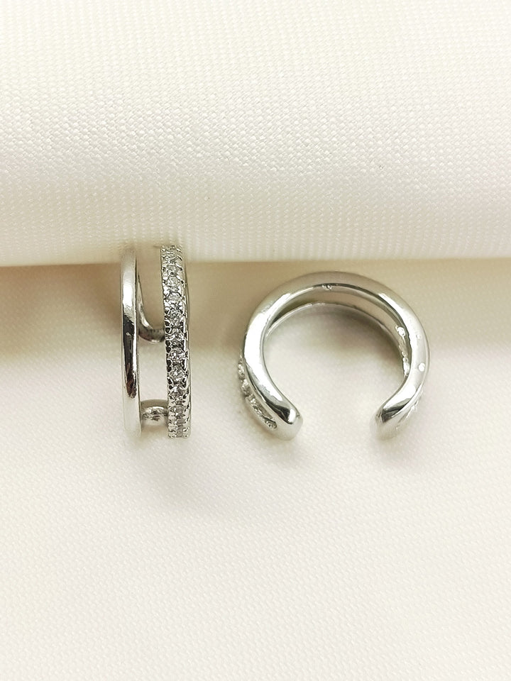 Kaash White American Diamond Earcuff