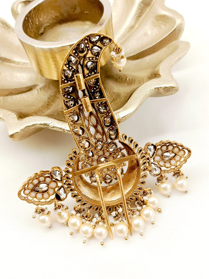 Manav White Kundan Dulha Kalgi