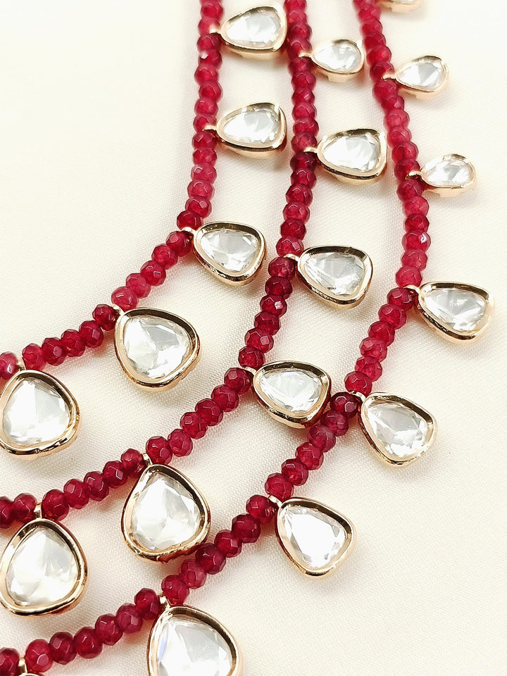 Atharvan Ruby Groom Beads Neckpiece