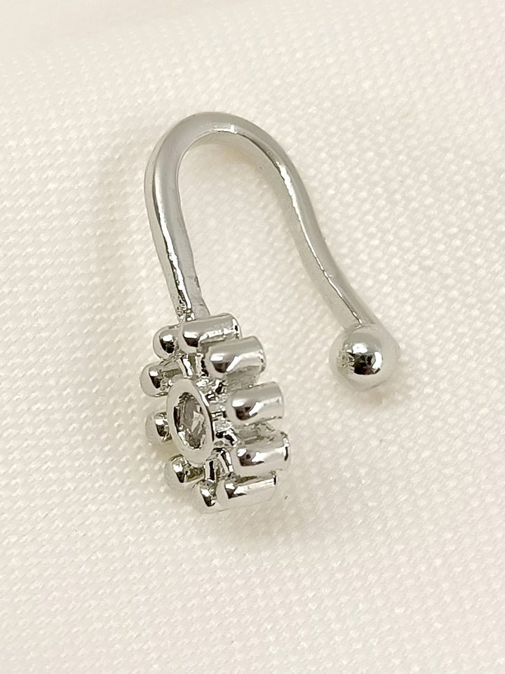 Lucy Silver American Diamond Pressing Nath